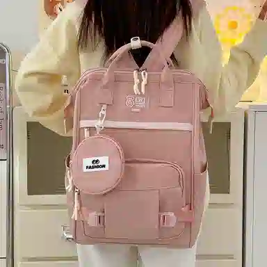 垣途者 日系简约百搭休闲 尼龙 双肩包 女款 多色