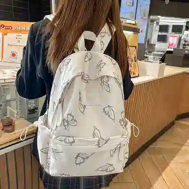 垣途者 日系小清新可爱蝴蝶初中高中大学生 尼龙 双肩包 女款 多色