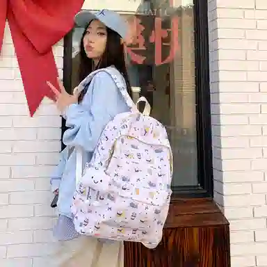 垣途者 日系可爱休闲大容量学生书包初高中大学生 尼龙 双肩包 女款 多色