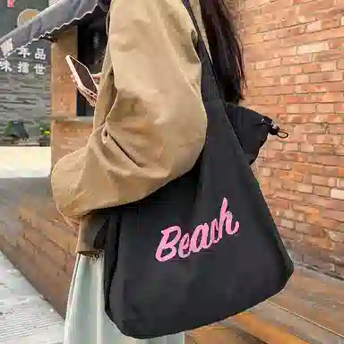 垣途者 日系小清新慵懒风大容量百搭 尼龙 单肩包 女款 多色