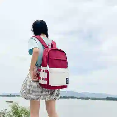 垣途者 百搭大容量时尚潮流通勤学院风 尼龙 双肩包 常规 男女同款情侣款 多色