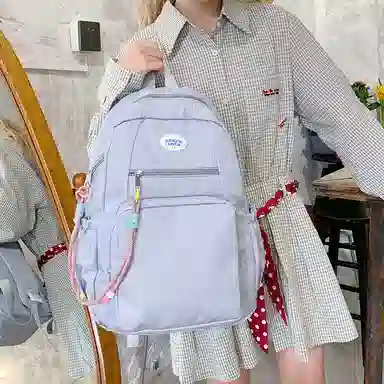 垣途者 日系小清新韩版学生书包初高中大学生 尼龙布 双肩包 女款 多色