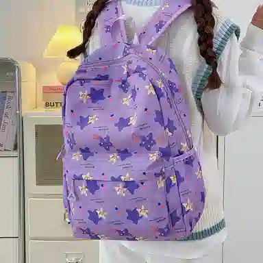 垣途者 高颜值星星初中高中学生 尼龙 双肩包 女款 多色