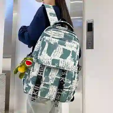 垣途者 涂鸦设计大容量简约休闲 尼龙 双肩包 男女同款情侣款 多色