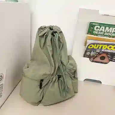 垣途者 休闲运动学生 尼龙 双肩包 男女同款情侣款 白色