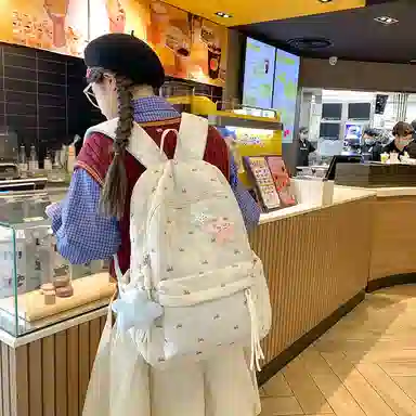 垣途者 可爱少女简约百搭学生书包初高中大学生 尼龙 双肩包 女款 多色