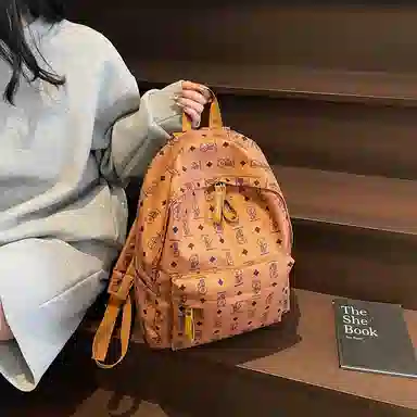 垣途者 日常通勤时尚百搭高级感小熊出游背包 布 大容量双肩包 常规 女款 多色