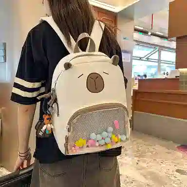 垣途者 卡通动漫搞怪动物 尼龙 双肩包 女款 多色