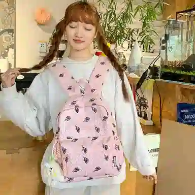 垣途者 日系小清新百搭初高中大学生 尼龙 双肩包 常规 女款 多色