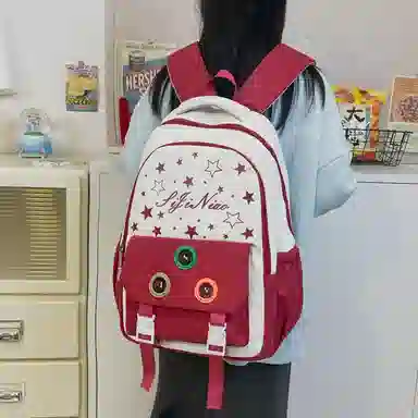 垣途者 韩版时尚简约大气学院风 尼龙 双肩包 女款 多色