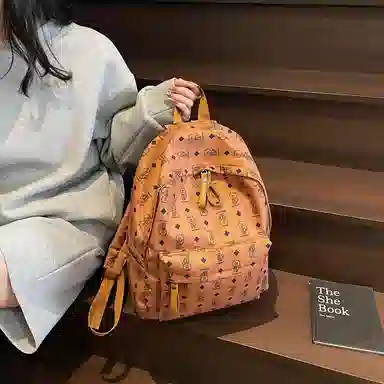 垣途者 日常通勤时尚百搭高级感小熊出游背包 布 大容量双肩包 常规 女款 多色