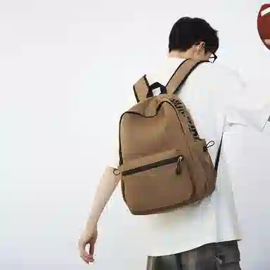 垣途者 简约百搭初高中大学生日系小清新背包 尼龙 双肩包 常规 男女同款情侣款 多色