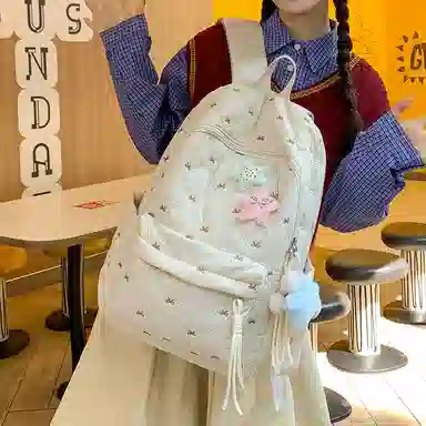 垣途者 可爱少女简约百搭学生书包初高中大学生 尼龙 双肩包 女款 多色