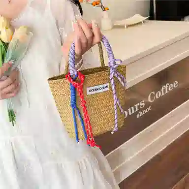 垣途者 简约时尚复古大气 草编 手提包 女款 多色