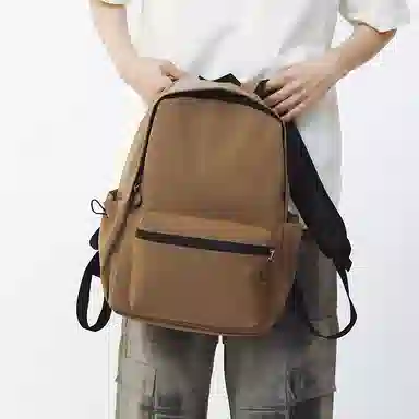 垣途者 简约百搭初高中大学生日系小清新背包 尼龙 双肩包 常规 男女同款情侣款 多色