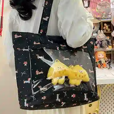 垣途者 卡通可爱日系软妹痛包学生大容量 尼龙 单肩包 常规 女款 多色