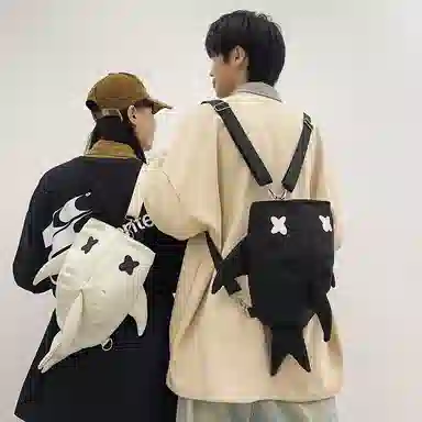 垣途者 小众卡通搞怪休闲 尼龙 双肩包 男女同款情侣款 多色