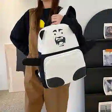 垣途者 个性搞怪丑萌学生书包大容量 布 双肩包 男女同款情侣款