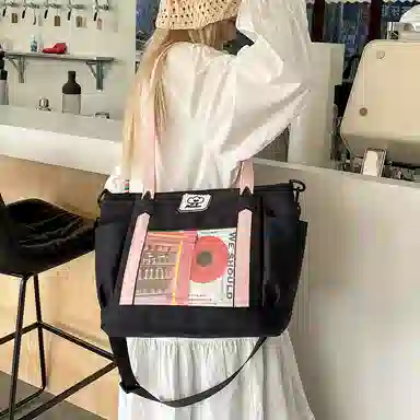 垣途者 可爱少女吧唧透明 尼龙 托特包痛包单肩包 女款 多色