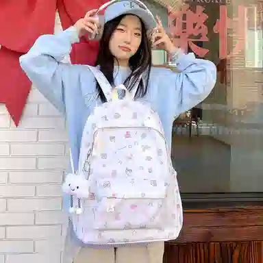 垣途者 日系可爱休闲大容量学生书包初高中大学生 尼龙 双肩包 女款 多色