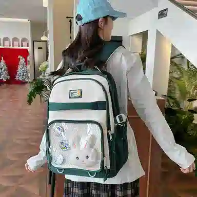 垣途者 日系可爱少女初高中大学生 尼龙 双肩包 女款 多色