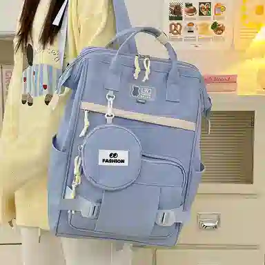 垣途者 日系简约百搭休闲 尼龙 双肩包 女款 多色