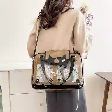 垣途者 甜美少女日系二次元时尚上课 牛仔布 斜挎包 女款 多色