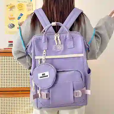 垣途者 日系简约百搭休闲 尼龙 双肩包 女款 多色