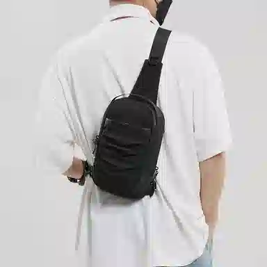 垣途者 时尚简约单肩斜挎包通勤百搭骑行背包 牛津布 胸包 常规 男款 多色