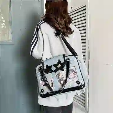 垣途者 甜美少女日系二次元时尚上课 牛仔布 斜挎包 女款 多色