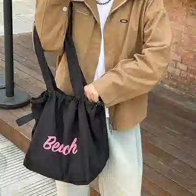 垣途者 日系小清新慵懒风大容量百搭 尼龙 单肩包 女款 多色