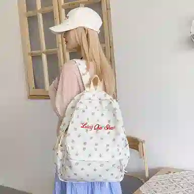 垣途者 小碎花日系小清新高颜值 尼龙布 双肩包 女款 多色