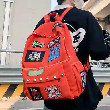 垣途者 小众休闲简约日常时尚潮流 帆布 双肩包 常规 男女同款情侣款 多色