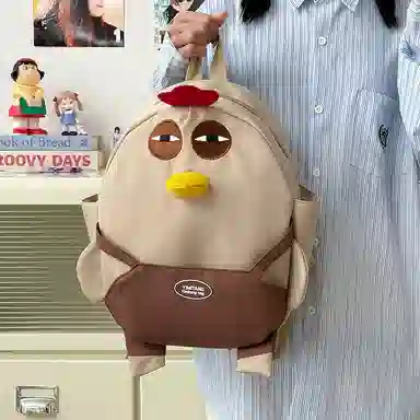 垣途者 日系可爱卡通咕咕鸡学生校园 尼龙 双肩包 女款 多色