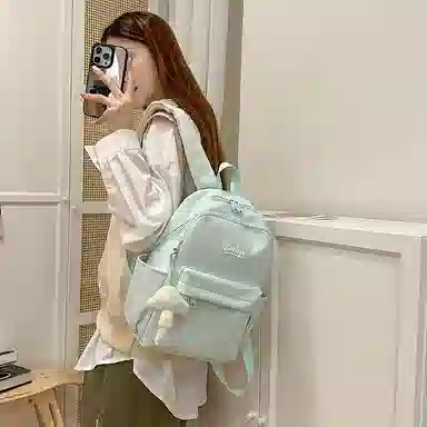 垣途者 日系小清新韩版百搭学生书包 尼龙 双肩包 常规 女款 多色