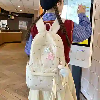 垣途者 可爱少女简约百搭学生书包初高中大学生 尼龙 双肩包 女款 多色