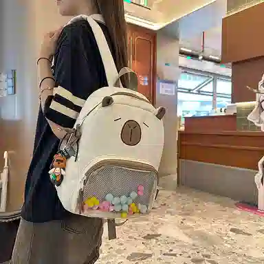 垣途者 卡通动漫搞怪动物 尼龙 双肩包 女款 多色