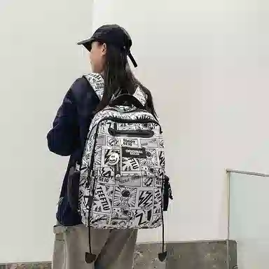 垣途者 涂鸦街头潮流旅行大容量 尼龙 双肩包 男女同款情侣款 多色