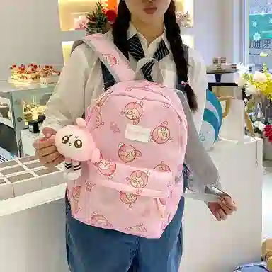 垣途者 卡通动漫蛋仔设计 尼龙布 双肩包 女款 多色