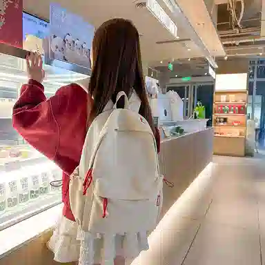 垣途者 小清新纯色百搭 尼龙 双肩包 男女同款情侣款 多色