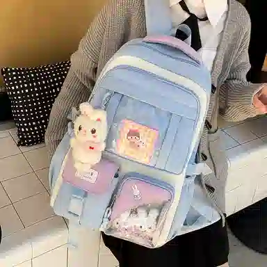 垣途者 书包学生可爱日系软妹背包 帆布 帆布包双肩包 常规 女款 多色