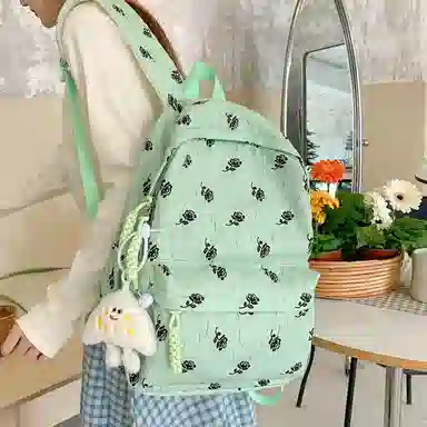 垣途者 日系小清新百搭初高中大学生 尼龙 双肩包 常规 女款 多色