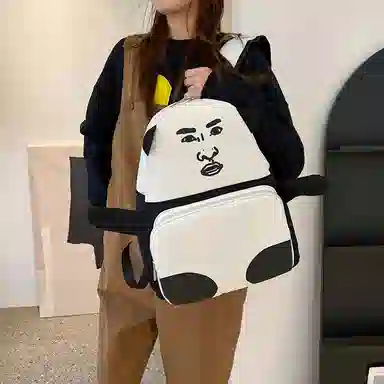 垣途者 个性搞怪丑萌学生书包大容量 布 双肩包 男女同款情侣款