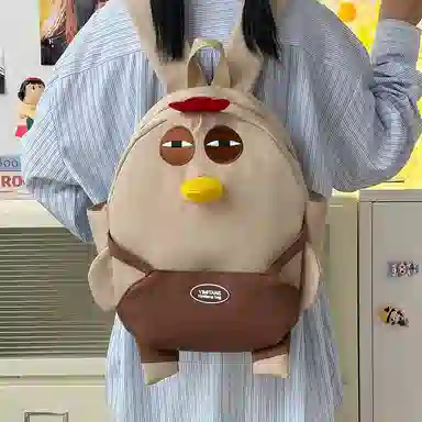 垣途者 日系可爱卡通咕咕鸡学生校园 尼龙 双肩包 女款 多色