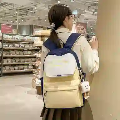 垣途者 学生高中大学生日系撞色小清新初中生背包 尼龙 双肩包 女款 多色