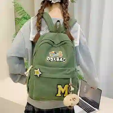 垣途者 日系少女书包初高中大学生 灯芯绒 双肩包 女款 多色