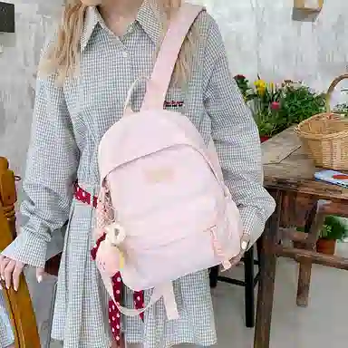 垣途者 日系可爱少女小清新韩版百搭 尼龙布 双肩包 女款 多色