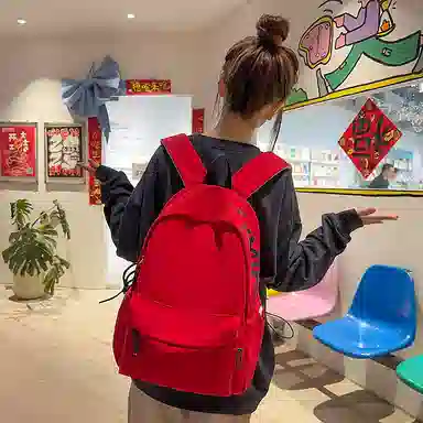 垣途者 小清新纯色百搭 尼龙 双肩包 男女同款情侣款 多色