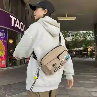 垣途者 街头潮流单肩包时尚运动骑行背包 尼龙 斜挎包 常规 男女同款情侣款 多色