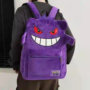 垣途者 小众个性卡通动漫潮牌 绒毛 双肩包 男女同款情侣款 多色